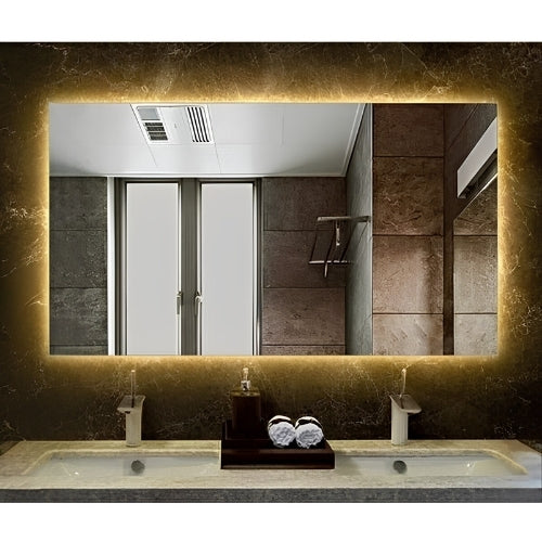 80x60cm Günışığı Ledli Banyo Lavabo Ofis Makyaj Aynası - Trafolu