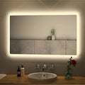 80x60cm Günışığı Ledli Banyo Lavabo Ofis Makyaj Kuaför Aynası - Trafolu