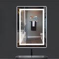 70x50 Beyaz Ledli Kumlamalı Banyo Lavabo Ofis Makyaj Kuaför Aynası -trafolu