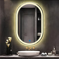 100x70 DOKUNMATİK GÜN IŞIĞI LEDLİ OVAL AYNA (DİMMER)